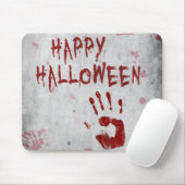 Bloody Handprint Halloween Mousepad (Mit Mouse)