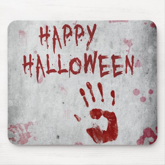 Bloody Handprint Halloween Mousepad (Vorne)