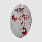 Bloody Handprint Halloween Ornament (Vorderseite)