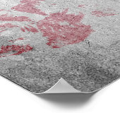 Bloody Handprint Halloween Poster (Ecke)