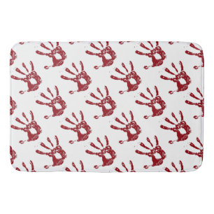 Bloody Handprints Bath Mat Badematte