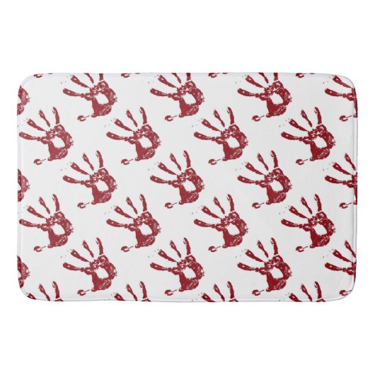 Bloody Handprints Bath Mat Badematte (Vorderseite)