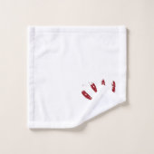 Bloody-Handprints und Blood-Spritzer Badhandtuch Set (Waschlappen)