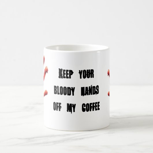 Bloody Hands Coffee Tasse (Mittel)