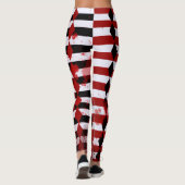 Bloody Harlequin Black, White und Red Leggings (Rückseite)