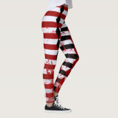 Bloody Harlequin Black, White und Red Leggings (Rechts)