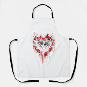 Bloody Heart Gothic Goth Black Hearts Schürze (Vorderseite)