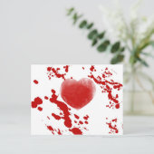 Bloody Heart Postkarte (Stehend Vorderseite)