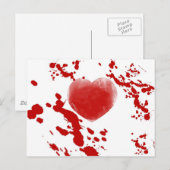 Bloody Heart Postkarte (Vorne/Hinten)