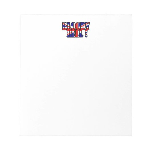 Bloody Hell Notizblock (Vorderseite)