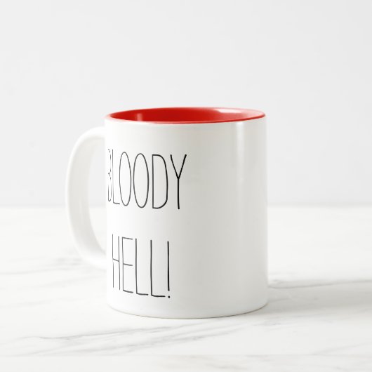 Bloody Hell Zweifarbige Tasse (Vorderseite Links)