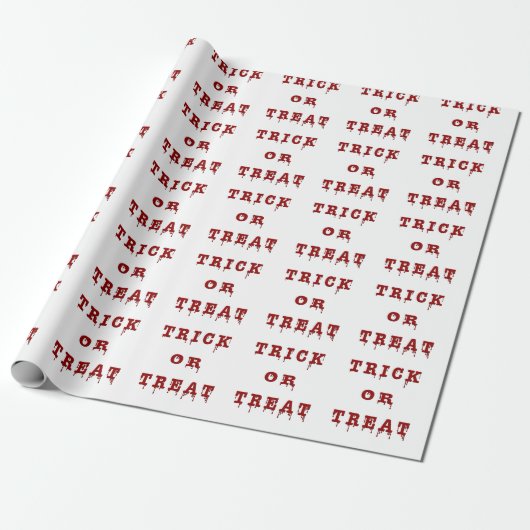 Bloody Letter Trick oder Treat Geschenkpapier (Ungerollt)
