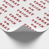 Bloody Letter Trick oder Treat Geschenkpapier (Ecke)