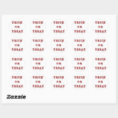 Bloody Letter Trick oder Treat Runder Aufkleber (Blatt)