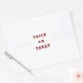 Bloody Letter Trick oder Treat Runder Aufkleber (Umschlag)