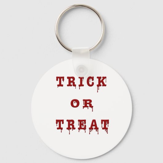 Bloody Letter Trick oder Treat Schlüsselanhänger (Vorderseite)