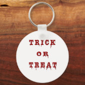 Bloody Letter Trick oder Treat Schlüsselanhänger (Vorderseite)