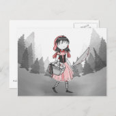 Bloody Lil Red Postcard Postkarte (Vorne/Hinten)