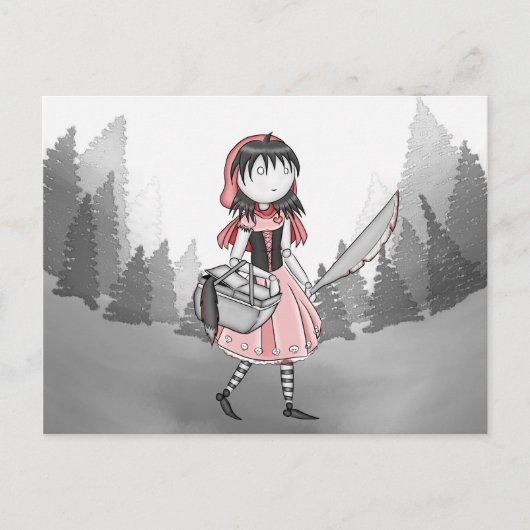 Bloody Lil Red Postcard Postkarte (Vorderseite)