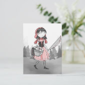 Bloody Lil Red v.2 Postkarte (Stehend Vorderseite)