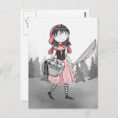Bloody Lil Red v.2 Postkarte (Vorne/Hinten)