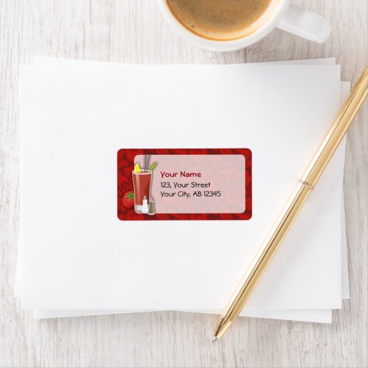 Bloody Mary Adressaufkleber (Insitu)