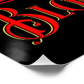 Bloody Mary Art Nouveau Poster (Ecke)