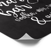 Bloody Mary Bar Chalkboard 8x10 Wedding Sign Poster (Ecke)