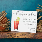 Bloody Mary Bar Drink Sign Fotoplatte (Seite)