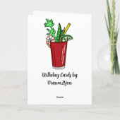 Bloody Mary Birthday Pun Karte (Rückseite)