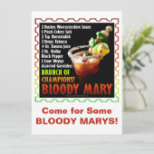 BLOODY MARY, Brunch der Meister Einladung (Stehend Vorderseite)