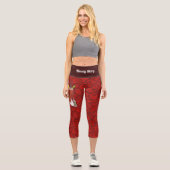 Bloody Mary Cocktail Capri Leggings (Vorderseite)
