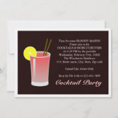 Bloody Mary Cocktail Einladung (Vorderseite)