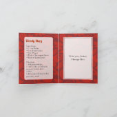 Bloody Mary Cocktail Karte (Innenseite)