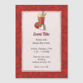 Bloody Mary Cocktail Magneteinladung Magnetkarte (Vorderseite)