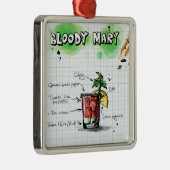 Bloody Mary Cocktail Ornament Aus Metall (Rechts)