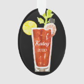 Bloody Mary Cocktail Personalisiert Ornament (Vorderseite)