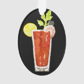 Bloody Mary Cocktail Personalisiert Ornament (Rückseite)