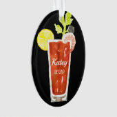 Bloody Mary Cocktail Personalisiert Ornament (Vorderseite)