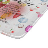 Bloody Mary Cocktail Rezept Personalisiert Schneidebrett (Ecke)