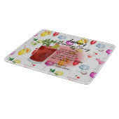 Bloody Mary Cocktail Rezept Personalisiert Schneidebrett (Ecke)