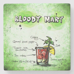 Bloody Mary Drink Rezept Steinuntersetzer