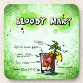 Bloody Mary Drink Rezept Untersetzer (Vorderseite)