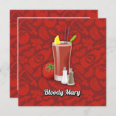 Bloody Mary Einladung (Vorne/Hinten)