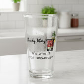 Bloody Mary Es ist was zum Frühstück Funny ist Glas