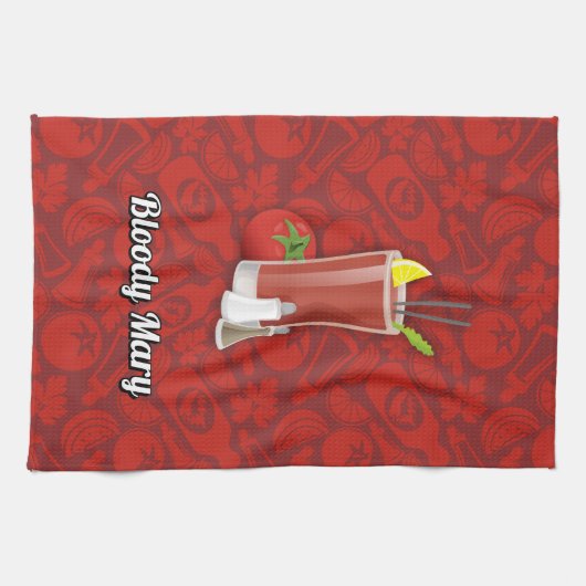 Bloody Mary Geschirrtuch (Horizontal)