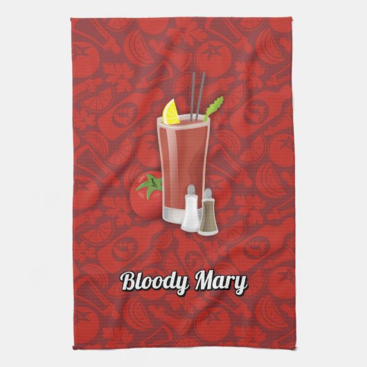 Bloody Mary Geschirrtuch (Vertikal)