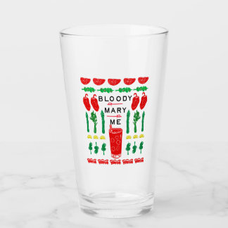 Bloody Mary Glass - Blockdruckdesign Glas