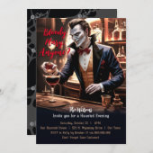 Bloody Mary, jemand? Halloween Cocktail Party Save The Date (Vorne/Hinten)