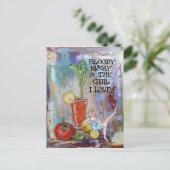 Bloody Mary Kitchen Bar Postcard Postkarte (Stehend Vorderseite)